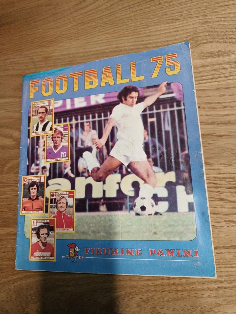 Compleet panini album footbal 75 :, Verzamelen, Ophalen of Verzenden, Gebruikt, Sport