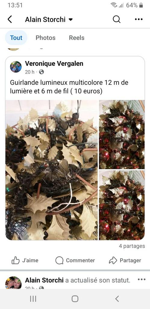 guirlande lumineuse, Divers, Enlèvement