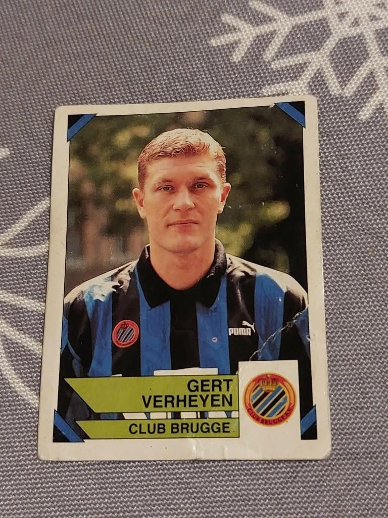 Panini / Sticker / Gert Verheyen / Club Brugge / Football 95, Collections, Envoi, Affiche, Image ou Autocollant