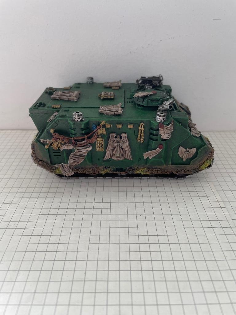 Rhino Dark Angels peint pour W40K, Gebruikt, Figuurtje(s), Ophalen of Verzenden, Warhammer 40000