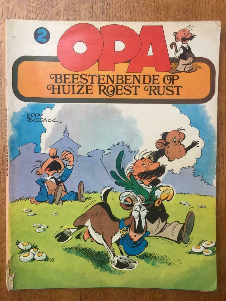 Opa, Beestenbende op huize roest rust 1979, Eddy Ryssack, Gelezen, Eddy Ryssack, Eén stripboek, Ophalen of Verzenden