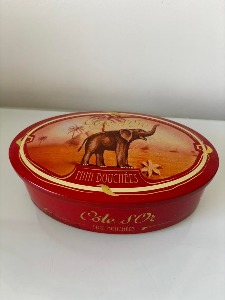 Côte d’or blikken doos - mini bouchées, Enlèvement ou Envoi, Comme neuf, Emballage