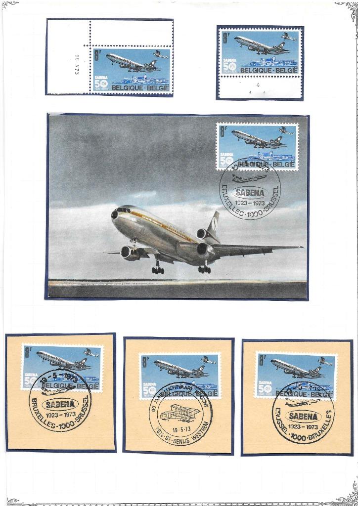 1675 Sabena 1923 - 1973, Postzegels en Munten, Postzegels | Europa | België, Ophalen of Verzenden, Gestempeld, Postfris
