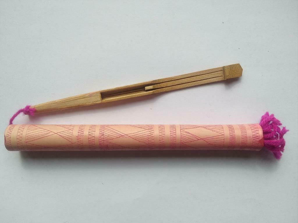Guimbarde Thailande en bamboo. 16 cm., Musique & Instruments, Enlèvement ou Envoi