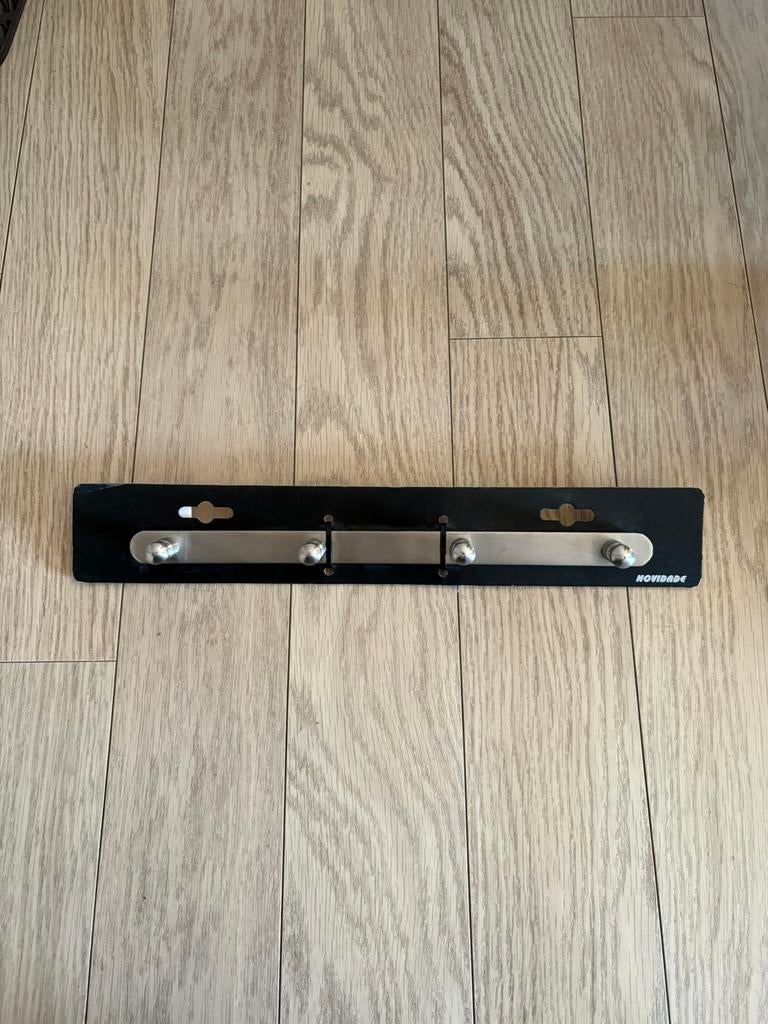 Kapstok inox 4 haaks 31 cm, Huis en Inrichting, Woonaccessoires | Kapstokken, Ophalen of Verzenden, Nieuw, Metaal, Wandkapstok