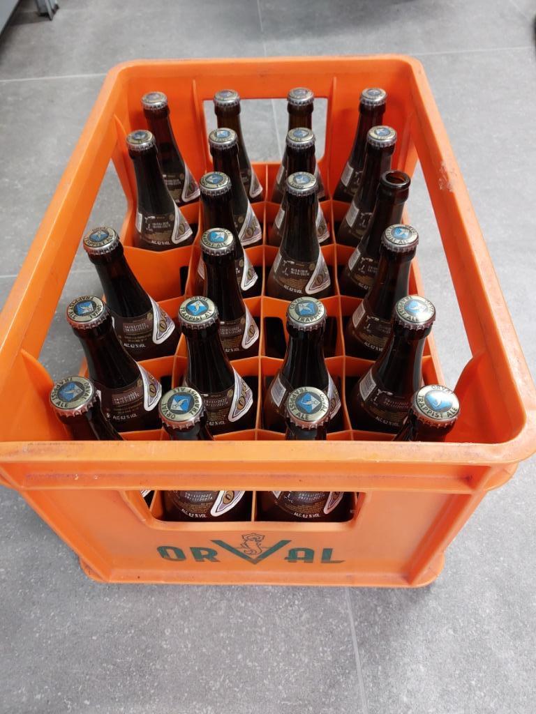 Orval - 21 flesjes in bak, Enlèvement, Bouteille(s), Autres marques