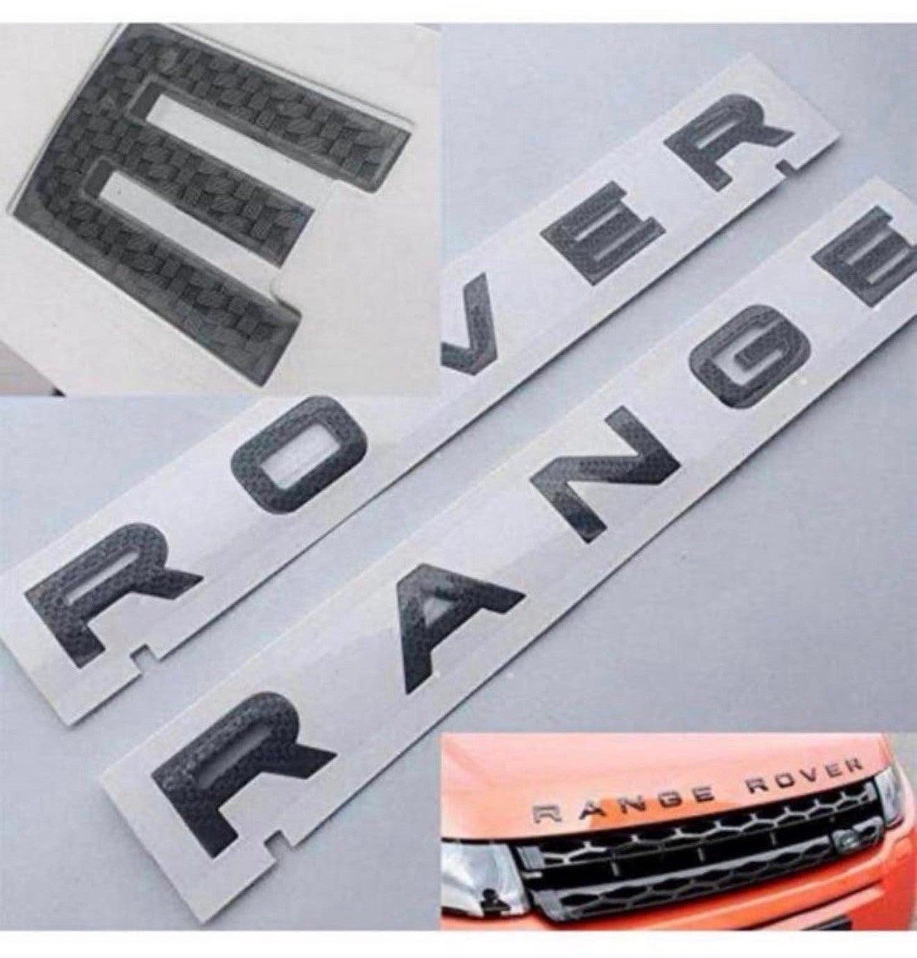 d'emblèmes de stickers RANGE ROVER en carbone 3D chromé, Enlèvement ou Envoi