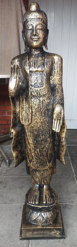 staande boeddha, Ophalen, Nieuw, Kunststof, Boeddhabeeld