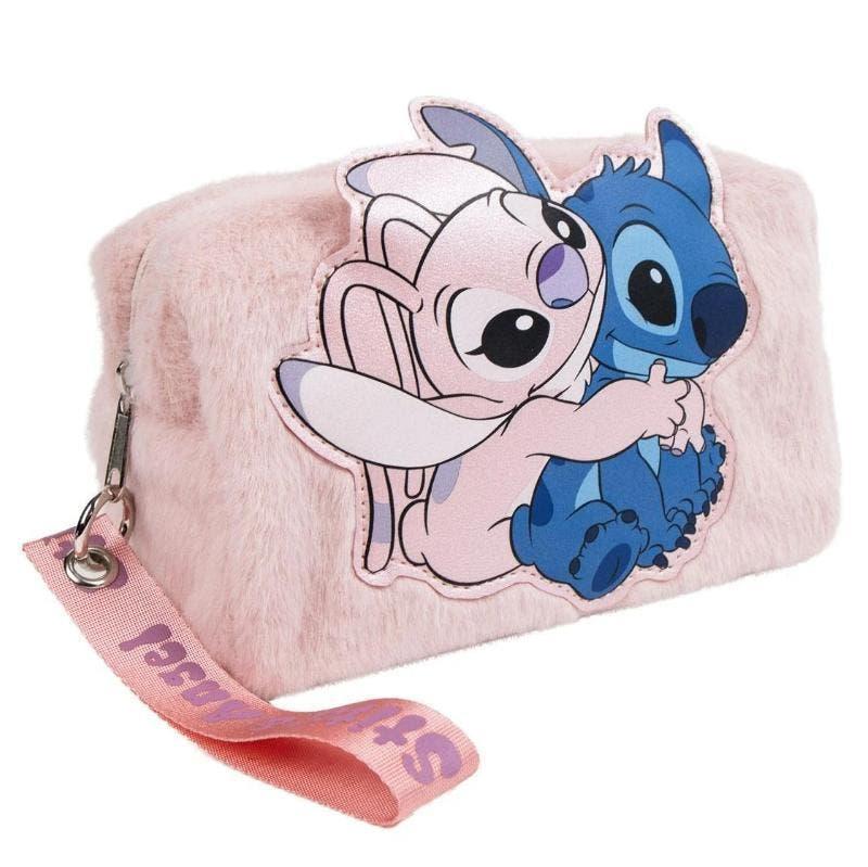 Stitch en Angel Toilettas - Roze - Disney, Bijoux, Sacs & Beauté, Trousses de toilette, Enlèvement ou Envoi, Neuf, Rose, Fille