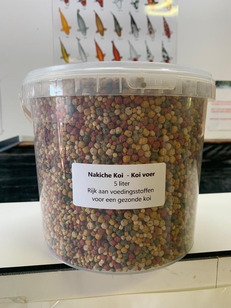 Nourriture de base Nakiche Koi 2,5 kg 5 litres saine, Enlèvement ou Envoi, Neuf, Autres types