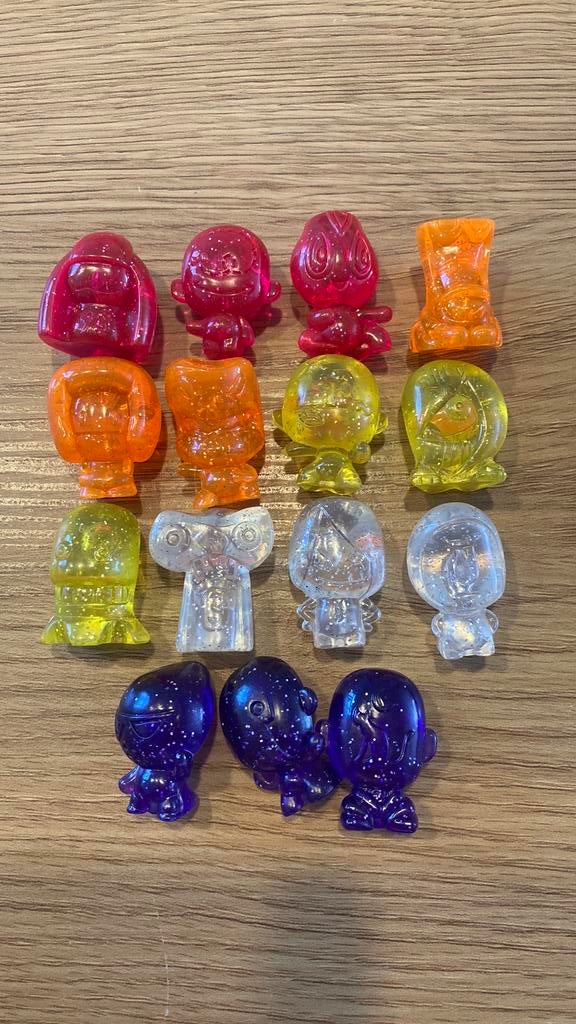 15 gogos gogos transparents à paillettes (2HB), Enlèvement ou Envoi, Comme neuf