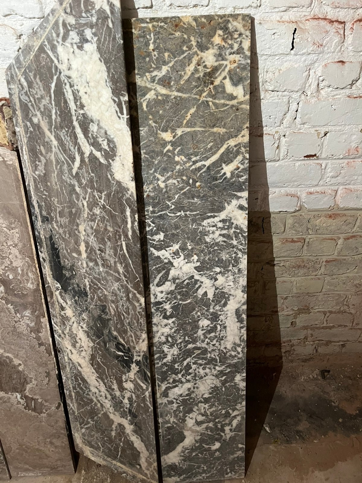 2 Plaques de marbre: ideal pour tablette de fenêtre, Enlèvement, Utilisé