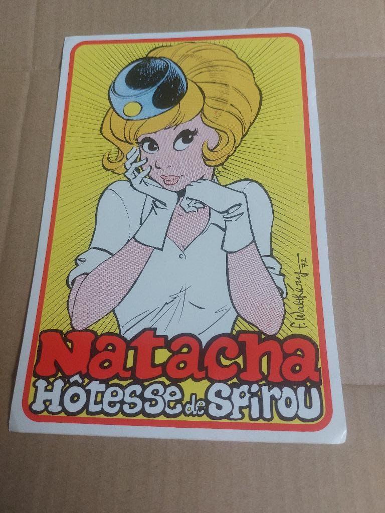 autocollant natacha  13x19cm   hotesse, Livres, Enlèvement ou Envoi, Comme neuf