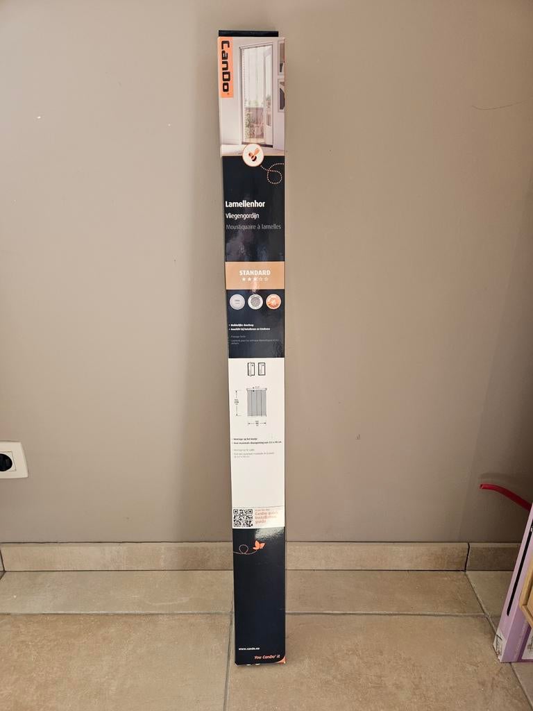 Muskietennet met latten (Cando) 95 cm x 235 cm max., Ophalen, Discret, 200 cm of meer, Zwart