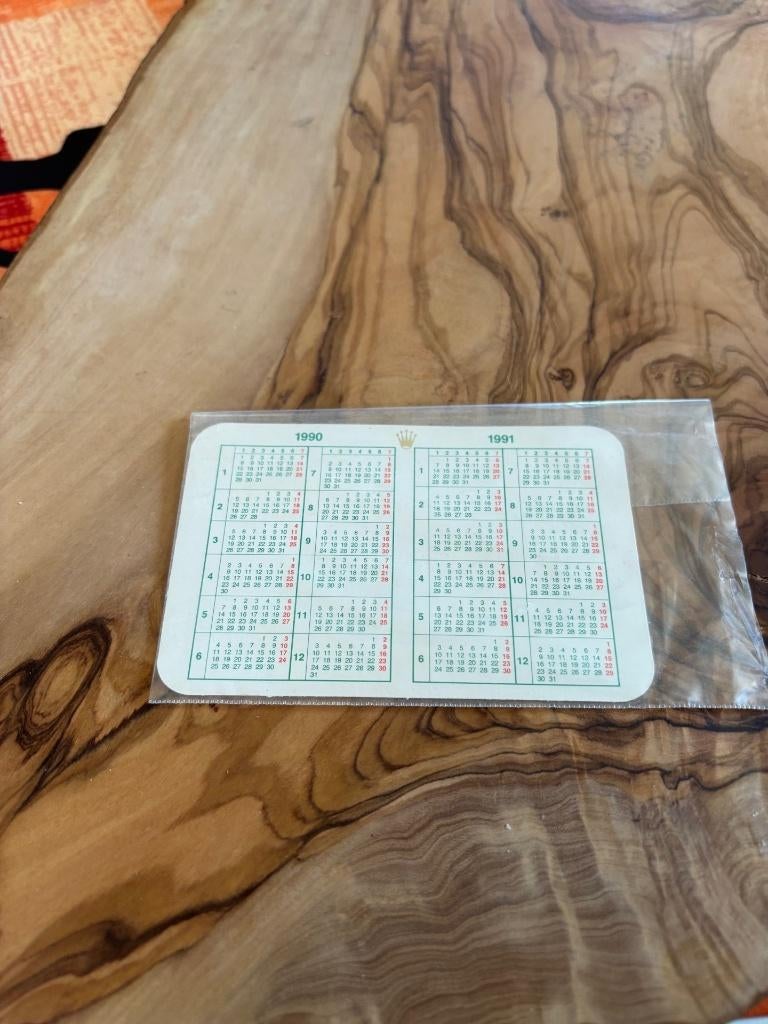 Calendrier Rolex de Collection – Édition 1990/1991, Verzamelen, Ophalen, Zo goed als nieuw, Gebruiksvoorwerp