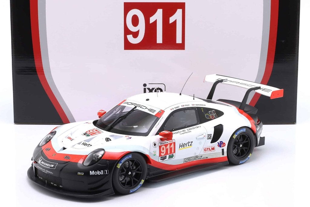 Porsche 911 (911) RSR 24H Daytona Porsche GT 2018 Ixo 1:12, Ophalen of Verzenden, Nieuw, 1:9 t/m 1:12, Auto
