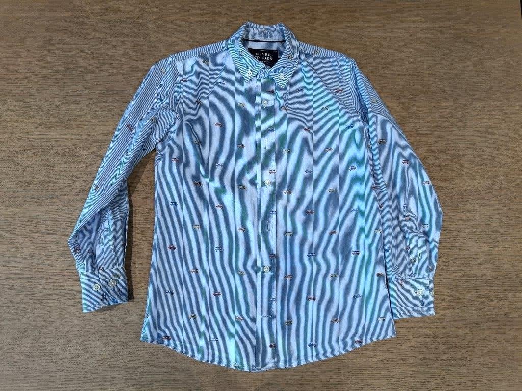 River Woods hemd 128 - 8 jaar, River Woods, Overhemd of Blouse, Ophalen of Verzenden, Zo goed als nieuw