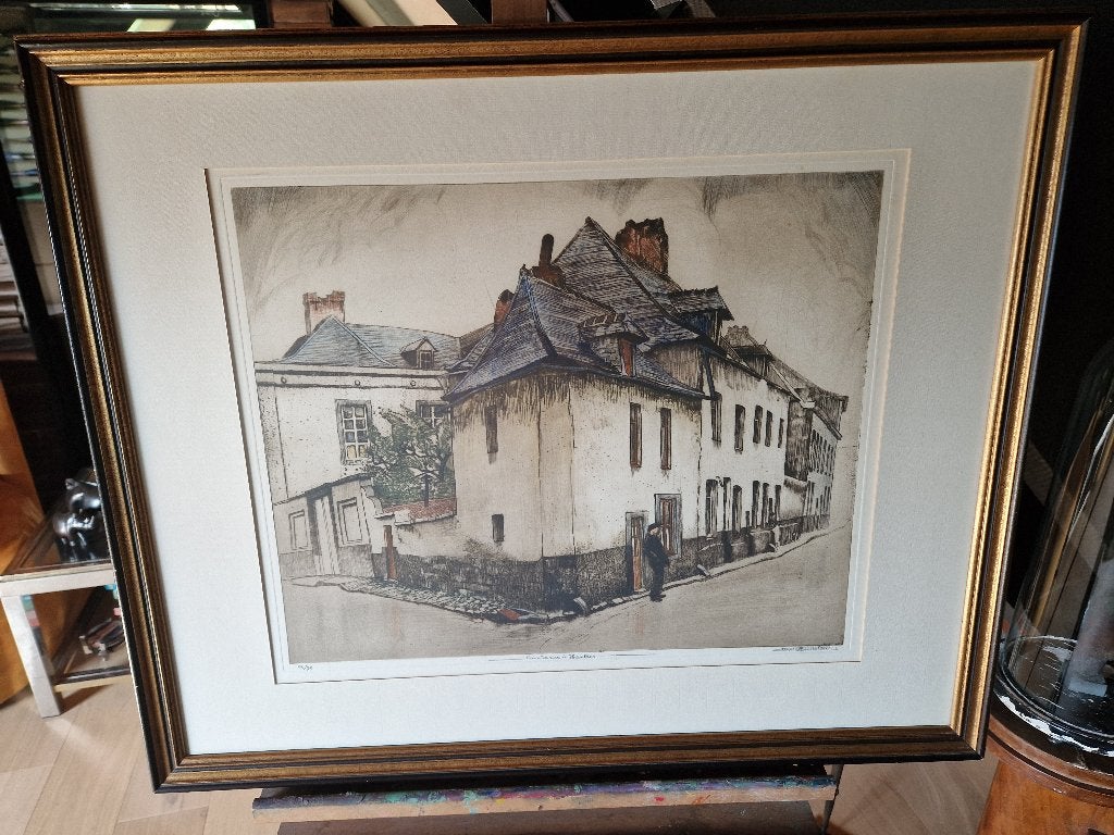 Kleurenets van Henri Quitellier, Antiek en Kunst, Dagelijks leven, Ophalen of Verzenden, 82 cm, 70 cm