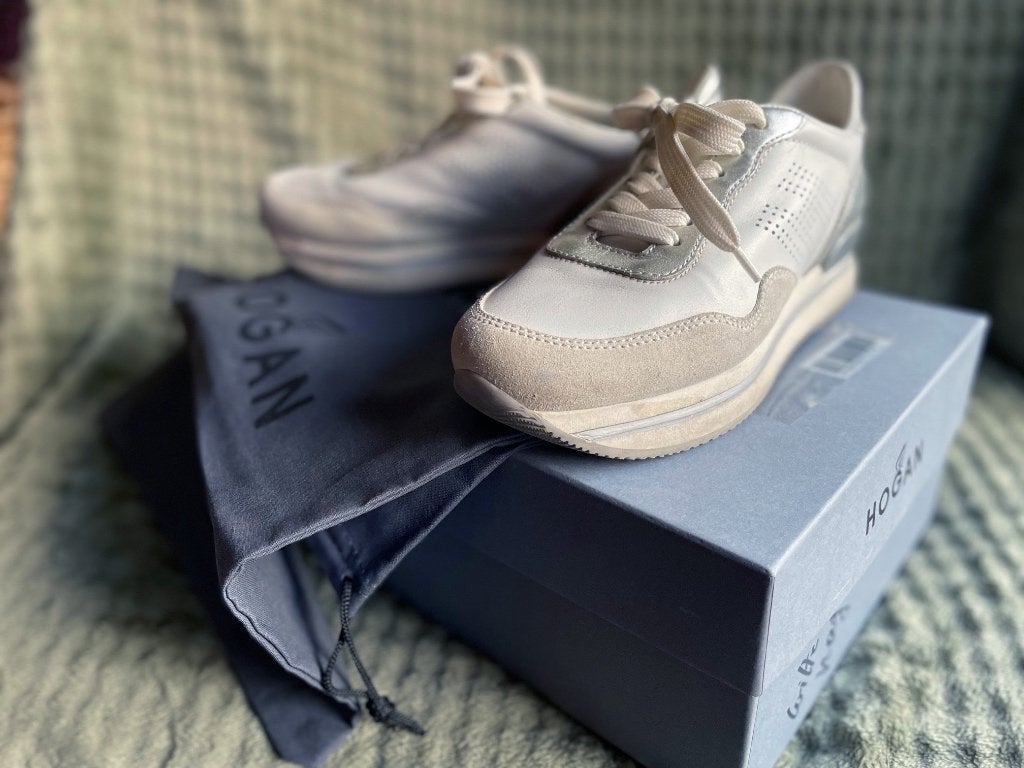 Hogan sneakers wit - maat 37, Enlèvement ou Envoi, Sneakers et Baskets, Hogan, Porté