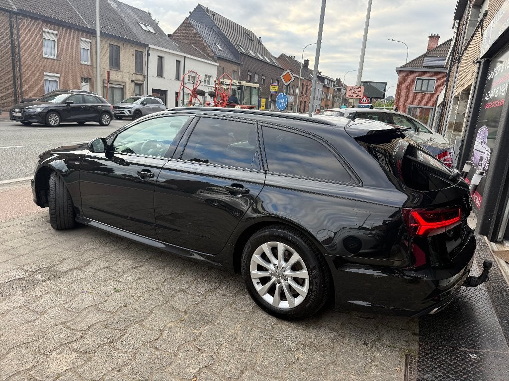 Audi A6 2.0TDI S-Line 190PK Euro 6*Netto 11333*, Automaat, 4 cilinders, Zwart, Leder