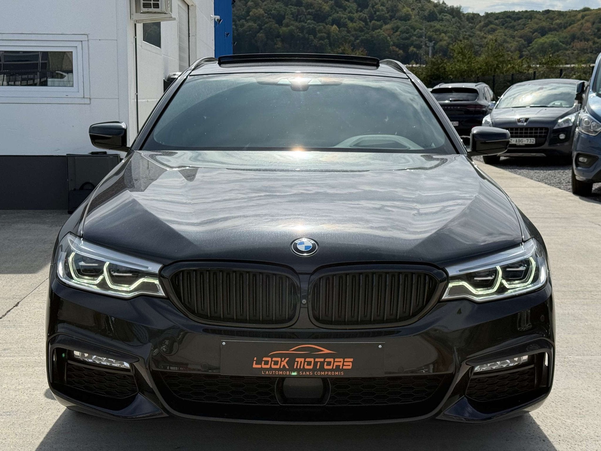 BMW 5 Serie 520 dA TOURING PACK M 190CV PANO HEAD UP COCKPIT, Cuir, Euro 6, Noir, Automatique