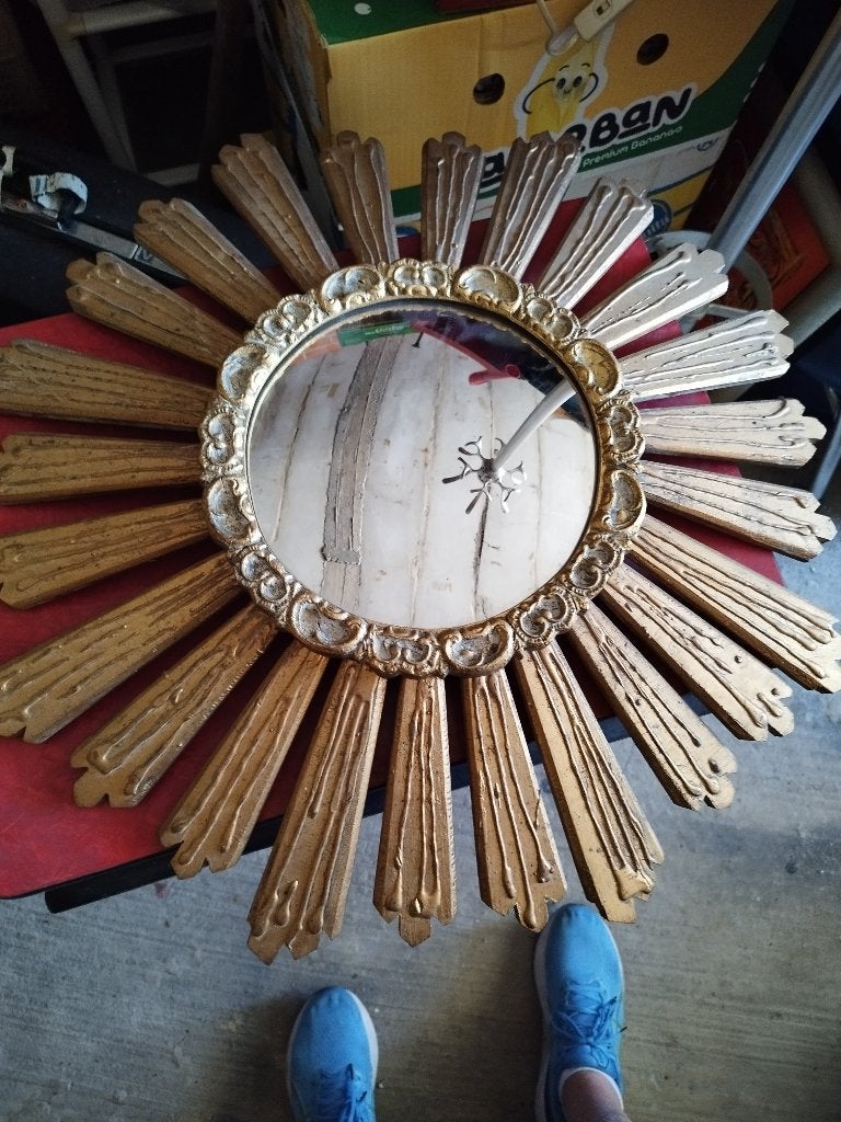 grote antieke zonnespiegel, Antiek en Kunst, Ophalen