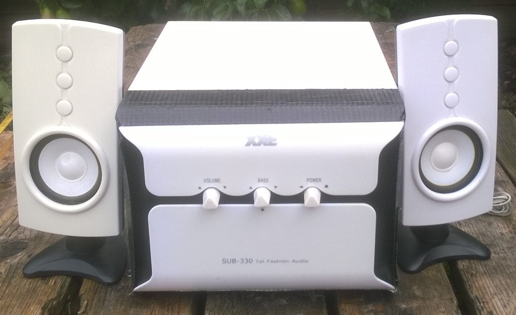 Luidsprekersysteem 2.1 met subwoofer, Ophalen of Verzenden, Gebruikt, Audiokanaal 2.1, Xxl