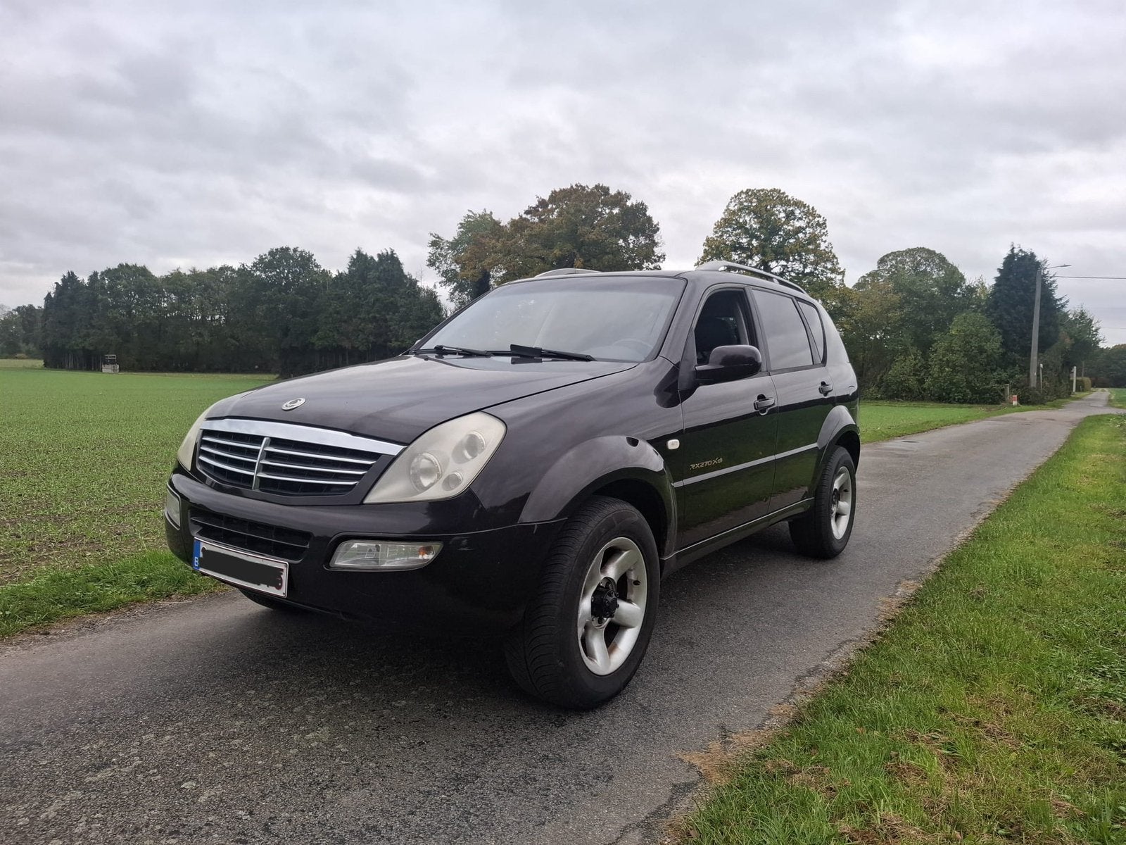 Ssangyong Rexton 2.7 xdi - 4x4 lichte vracht gekeurd verkoop, Auto's, Dealer onderhouden, Achterwielaandrijving, Zwart, Bruin