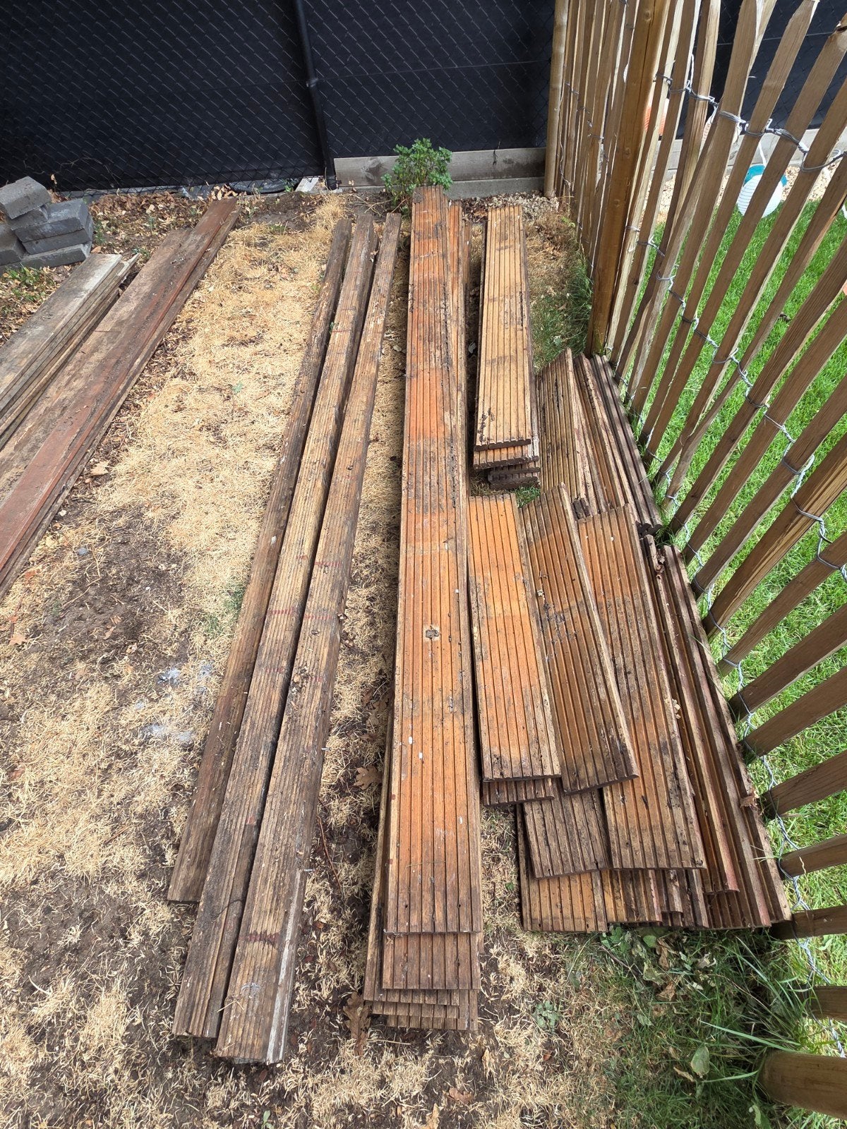 Vlonderplanken hardhout, Ophalen, Gebruikt, Planken, Hardhout