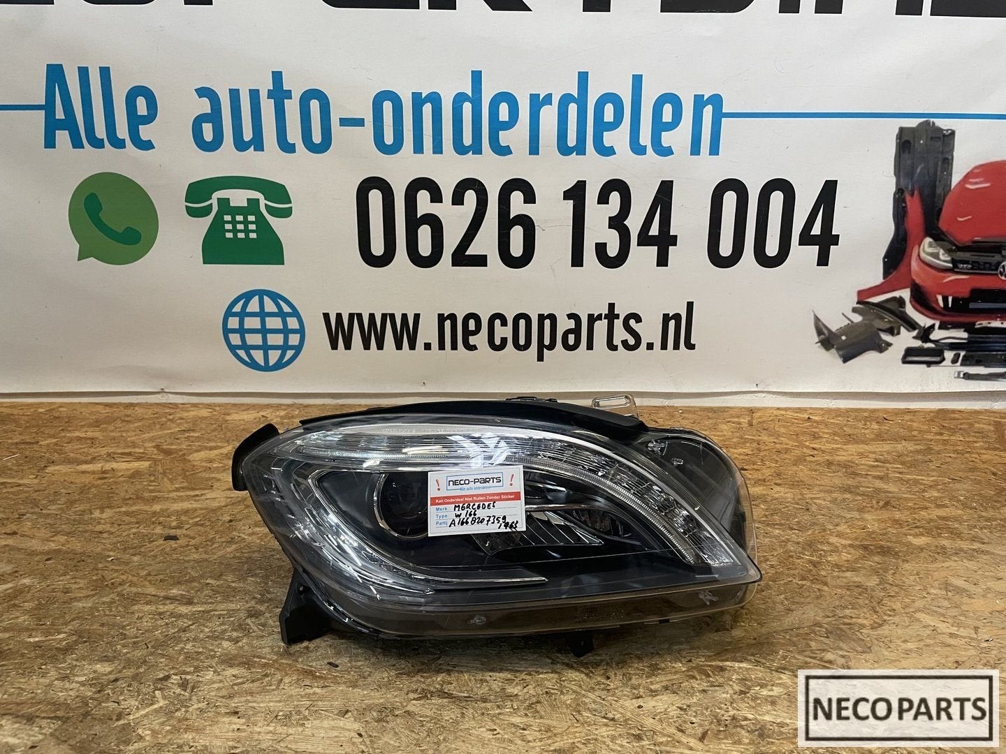 MERCEDES ML W166 XENON LED KOPLAMP RECHTS A1668207359, Gebruikt, -, Ophalen of Verzenden, -