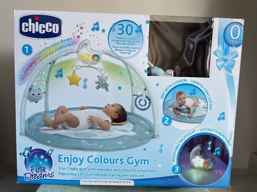 Chicco Baby Gym Kleurenplezier - Blauw, Ophalen, Zo goed als nieuw, Babygym, Met licht
