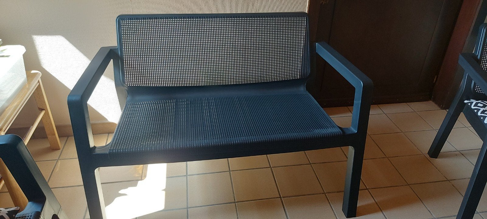 Bank in plestiek van Keter, Tuin en Terras, Tuinsets en Loungesets, Ophalen