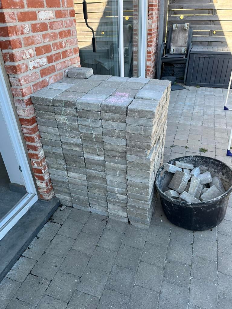 Klinkers - gratis, Tuin en Terras, Ophalen, Overige materialen, Gebruikt, Klinkers