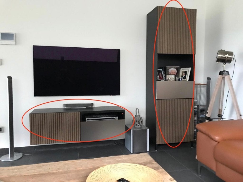 Meuble TV, IKEA BESTA, Autres essences de bois, Comme neuf, 50 à 100 cm, Modern