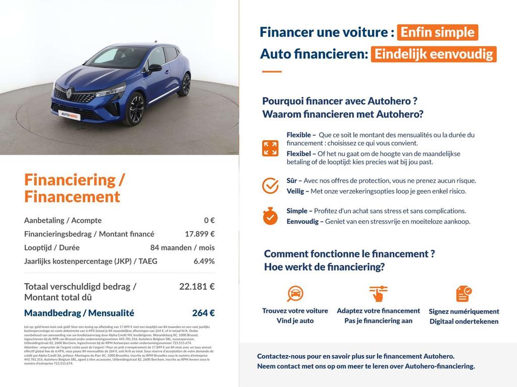 Renault Clio 1.0 TCe Techno (bj 2026), Voorwielaandrijving, Gebruikt, 91 pk, https://public.car-pass.be/vhr/a5fb7411-8a2d-4480-9366-e44cc77dfc09