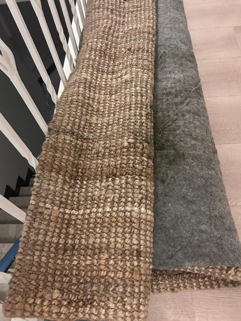 Tapis en jute, Maison & Meubles, 200 cm ou plus, 200 cm ou plus, Beige, Comme neuf