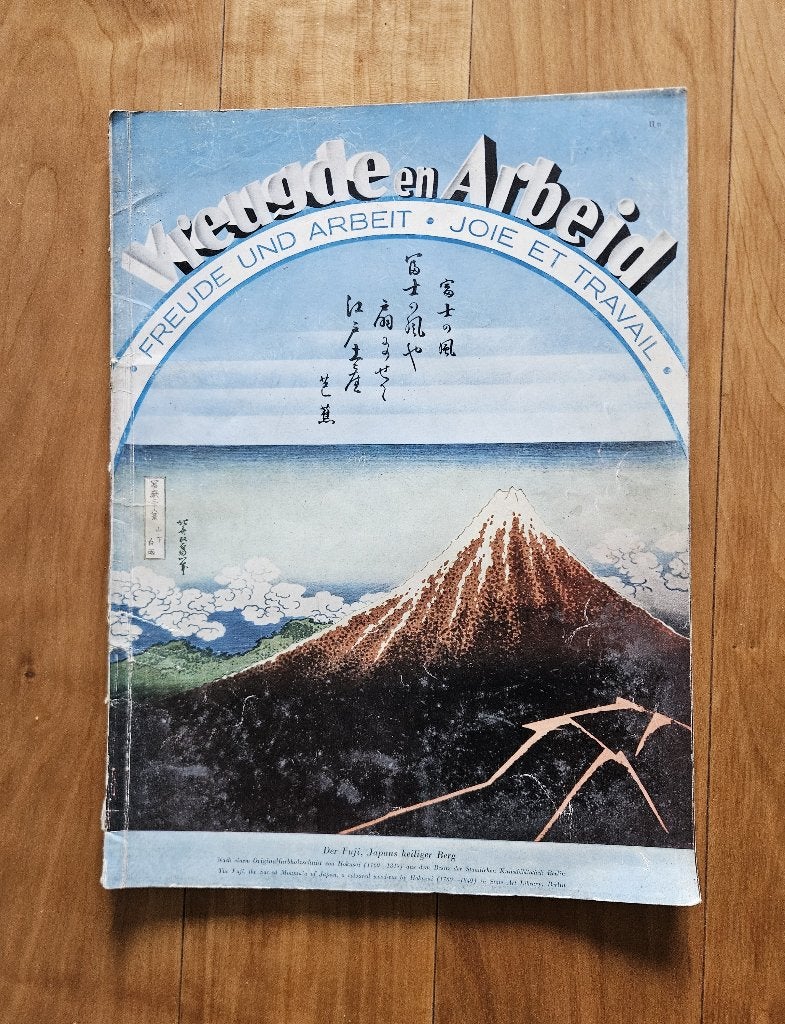 WO II  Vintage Duits Propaganda Blad Freude und Arbeit  1940, Enlèvement ou Envoi, Autres, Livre ou Revue