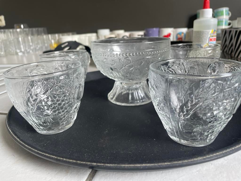 Verres Anchor et porte-sucre, Collections, Verres & Petits Verres, Comme neuf, Enlèvement ou Envoi
