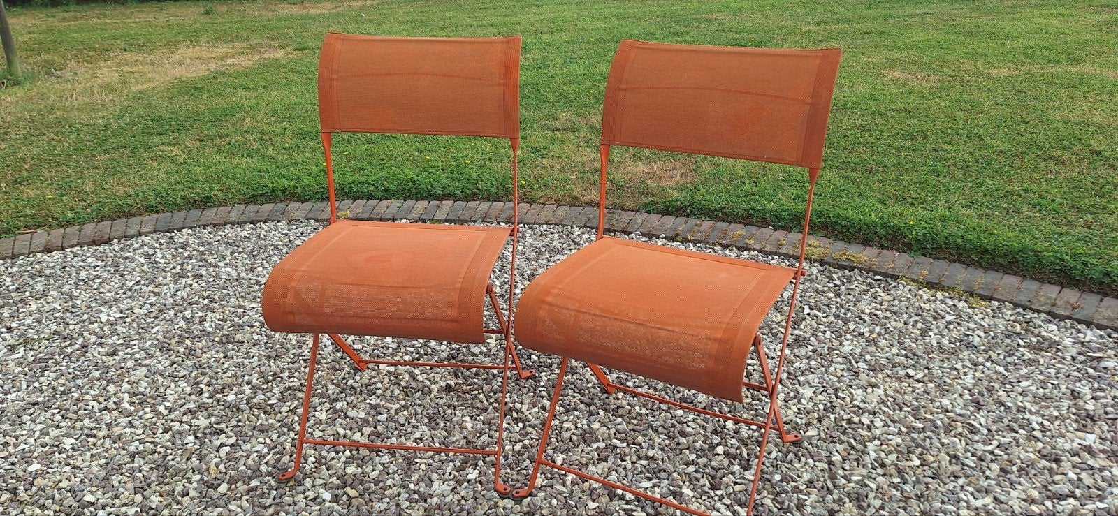 Fermob Dune 2 tuinstoelen in goede staat, Enlèvement, Utilisé