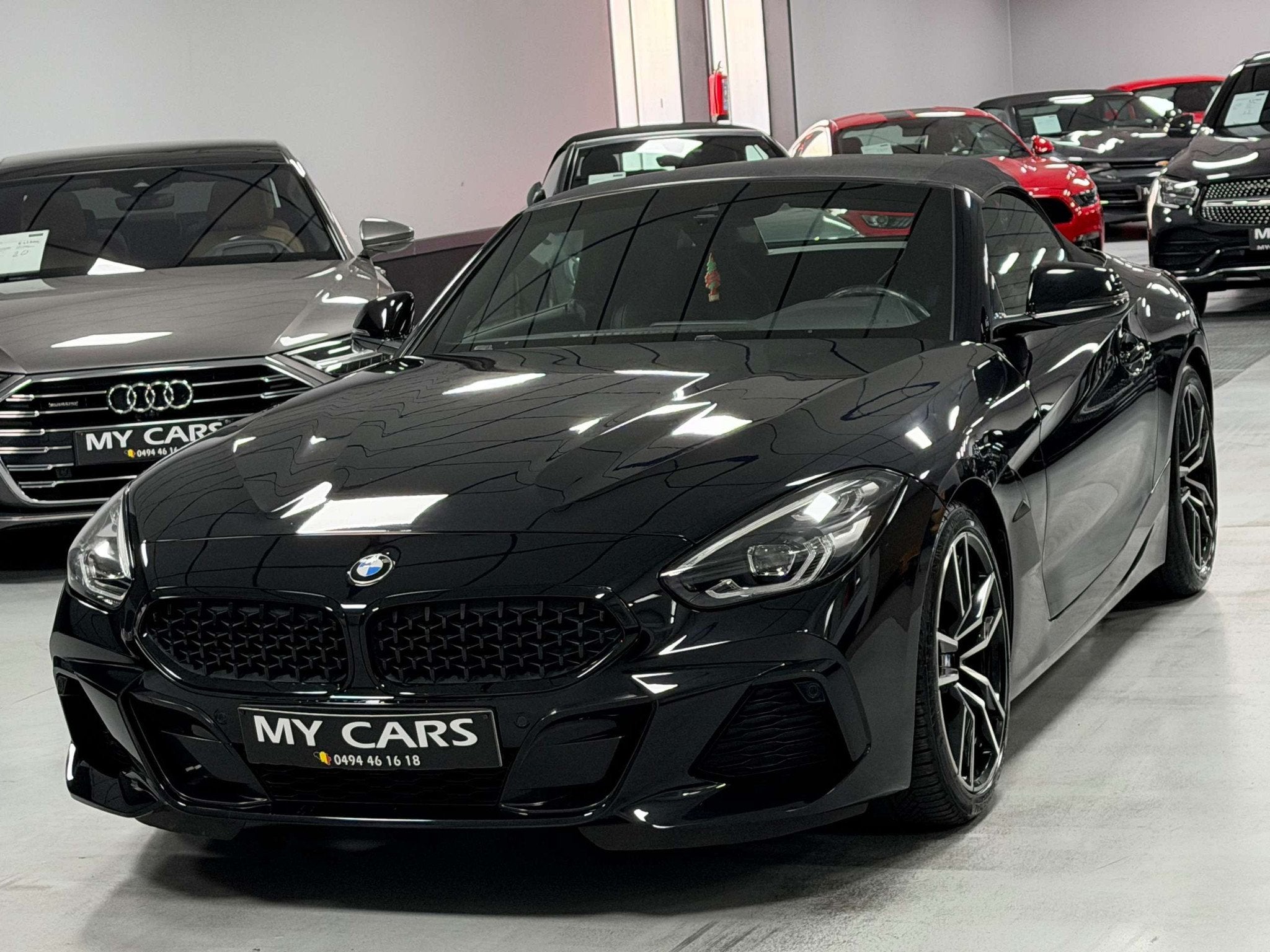 BMW Z4 2.0 i 197 Cv Pack M Sport Black-Edition Harman/Kardon, Auto's, Gebruikt, 4 cilinders, Cabriolet, Zwart