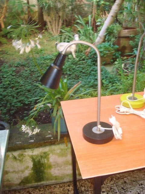 Lampe de bureau/de chevet, Enlèvement, Utilisé, Noir