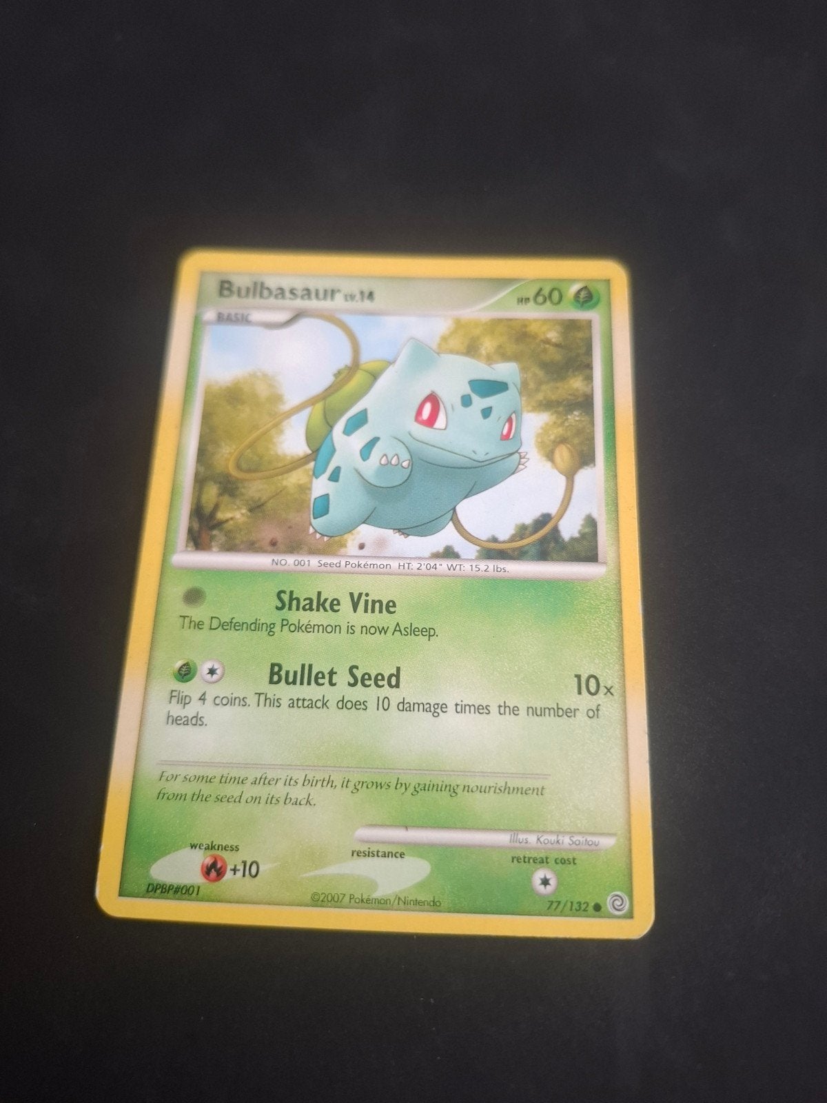 Carte Pokémon Bulbasaur - DPBP #001 - 2007, Enlèvement ou Envoi