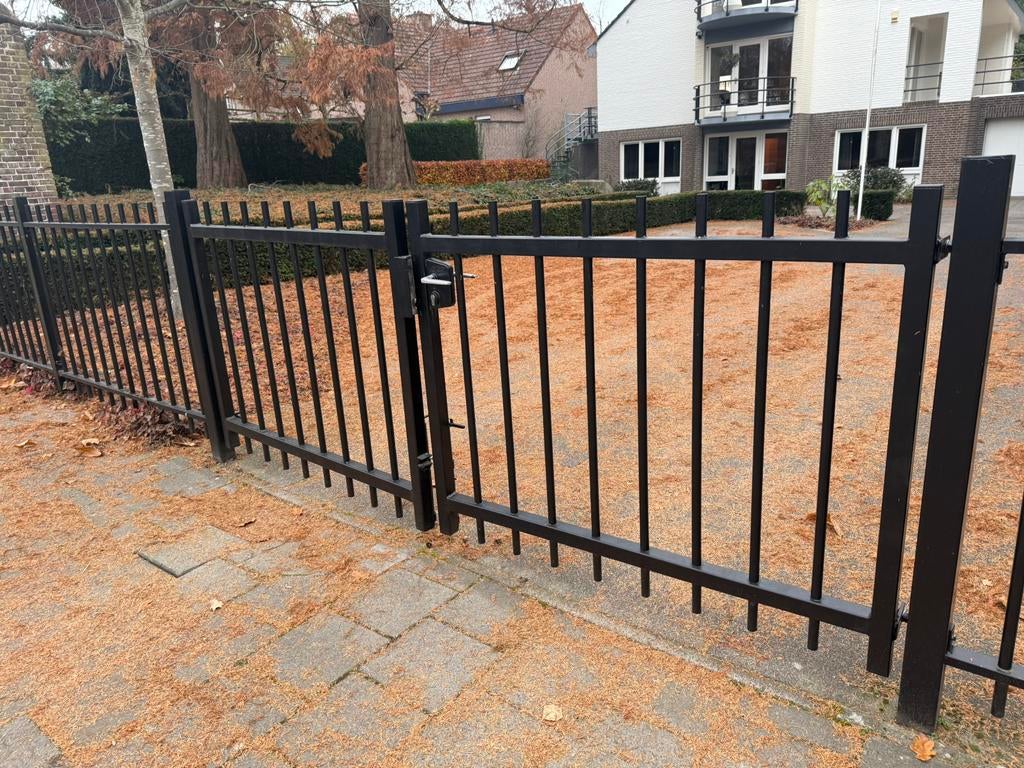 tuinpoort en hekwerken 3+4metr, Tuin en Terras, Ophalen, Gebruikt, Staal, 100 tot 150 cm