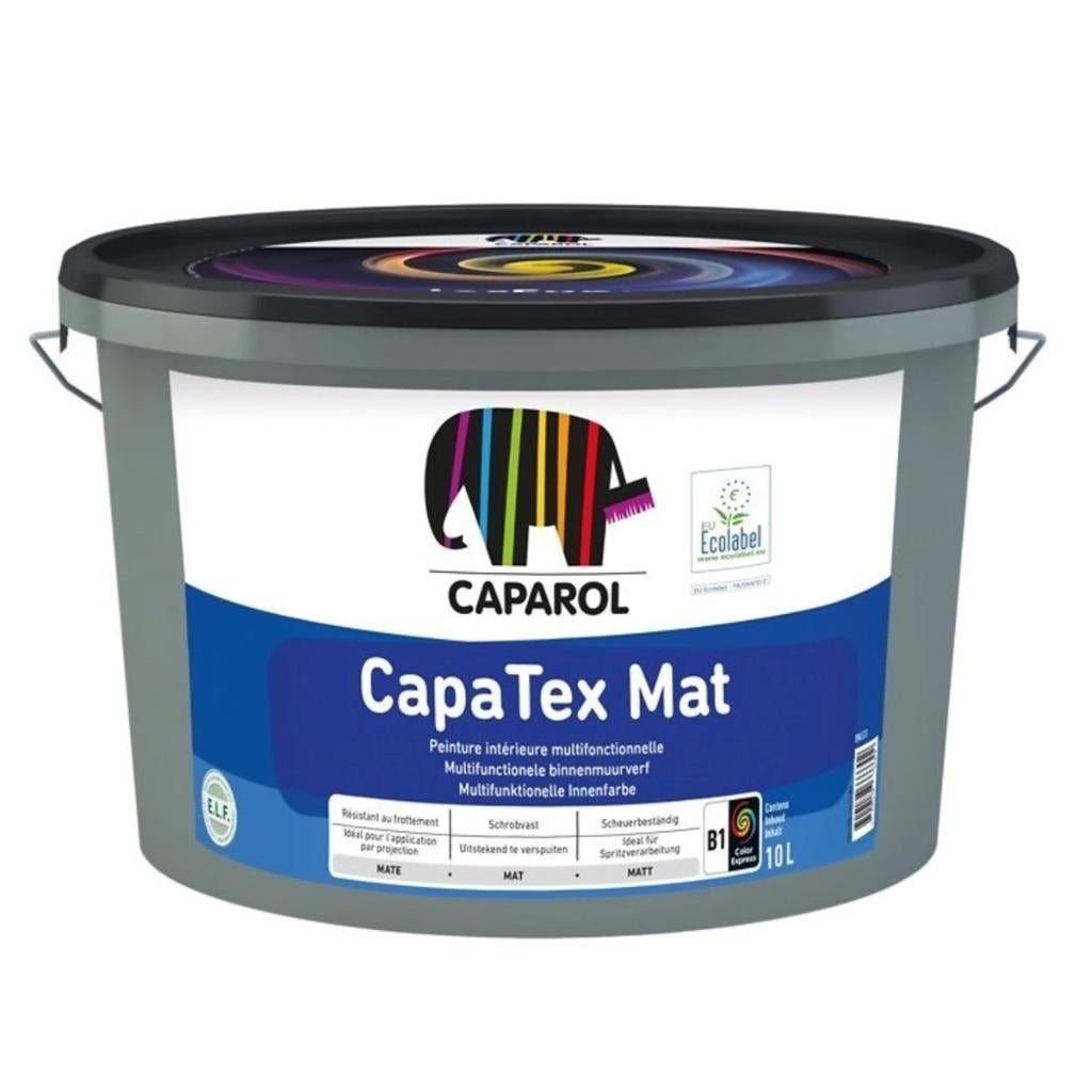 Buitenmuurverd: CAPAROL Captex MAT RAL 9016, Doe-het-zelf en Bouw, Overige materialen, Zo goed als nieuw, 15 m² of meer, Ophalen