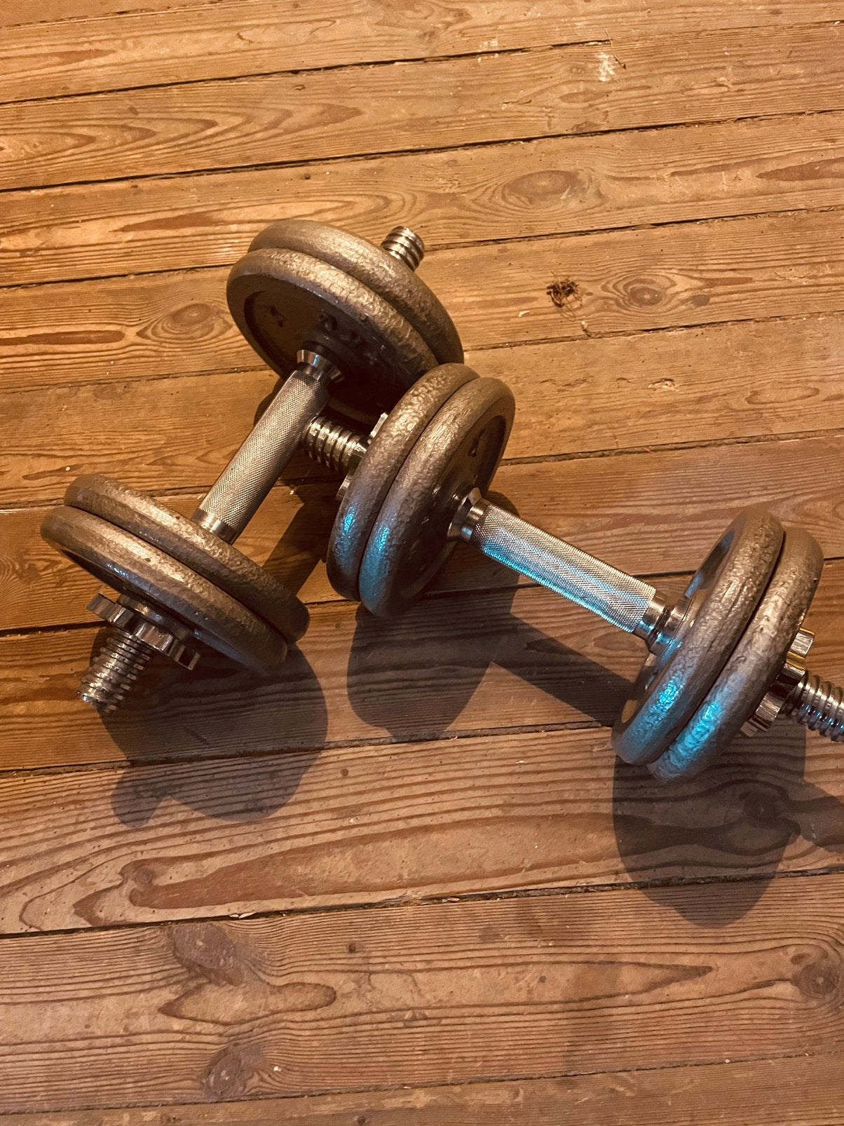 Halters 2x10 kg, Ophalen, Zo goed als nieuw