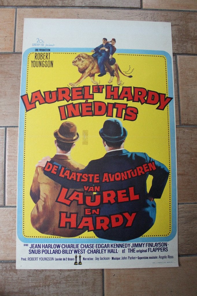 filmaffiche Laurel and Hardy de laatste avonturen filmposter, Enlèvement ou Envoi, Rectangulaire vertical, A1 jusqu'à A3, Comme neuf