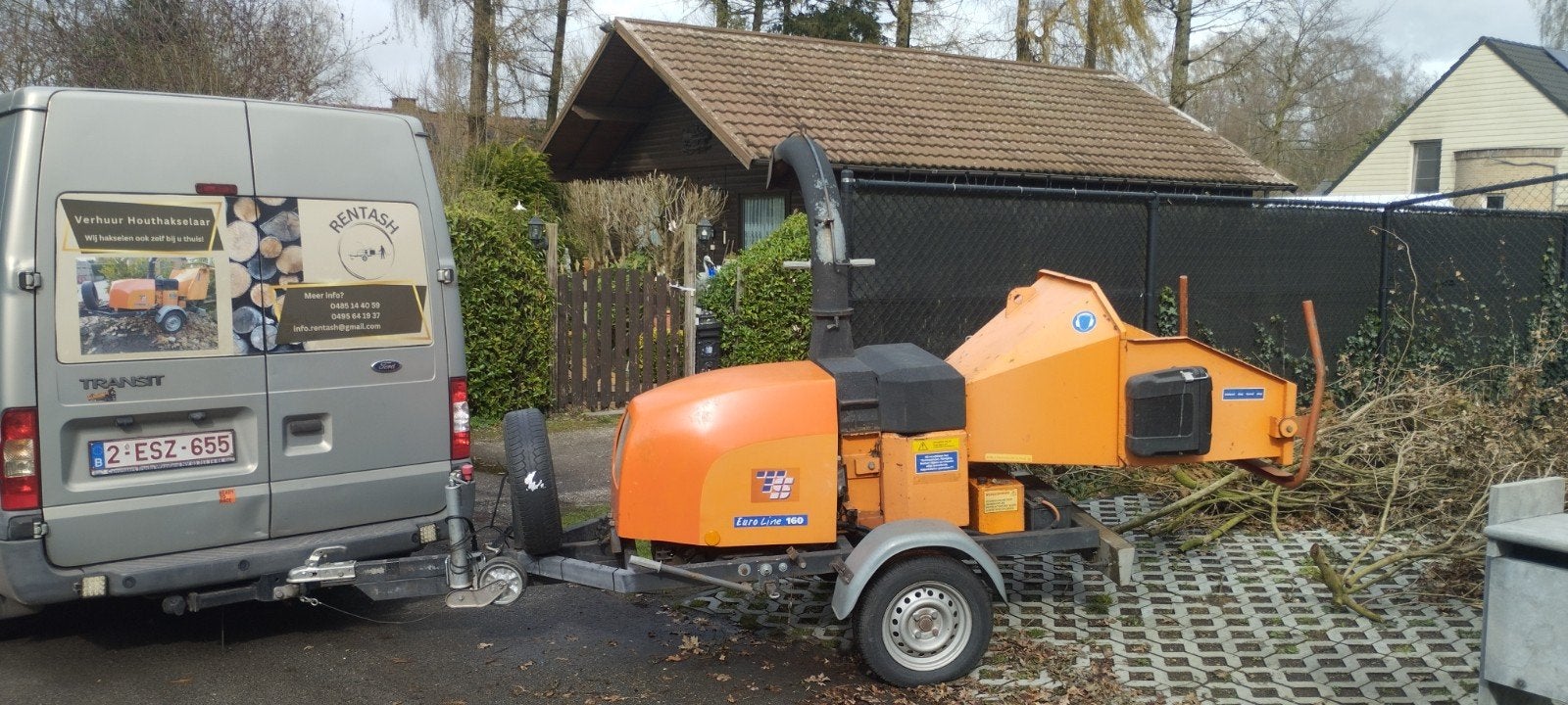 houthakselaar tunissen ts160 Euroline TE HUUR, Ophalen