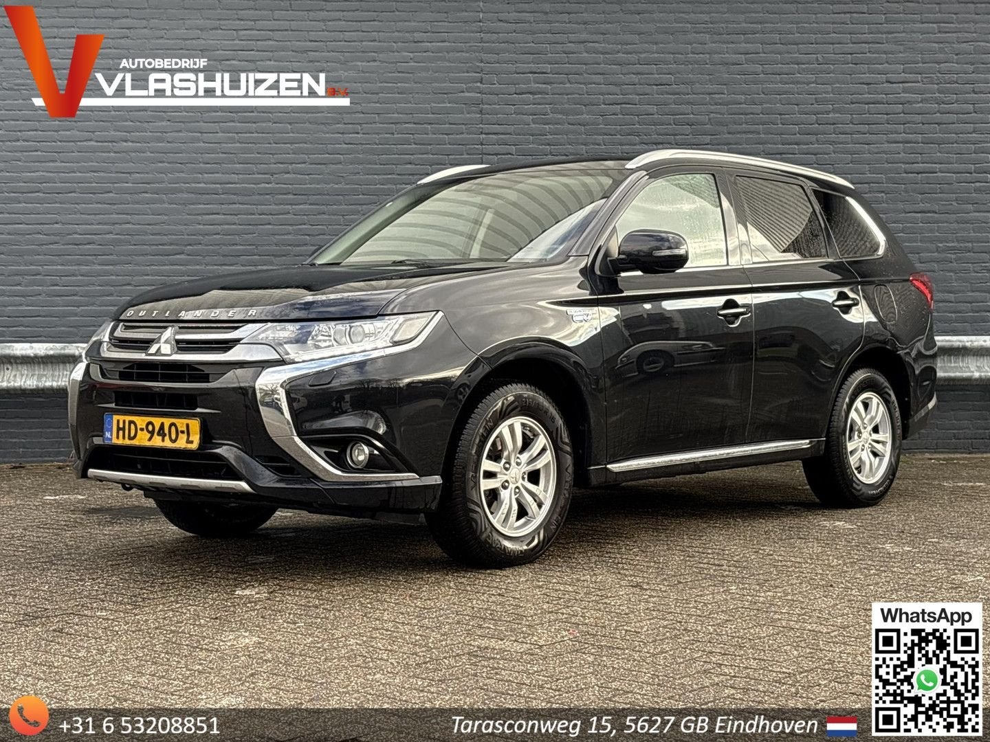 Mitsubishi Outlander 2.0 PHEV Business Edition | Leder | Cli, Auto's, Zwart, Zwart, Bedrijf, SUV of Terreinwagen