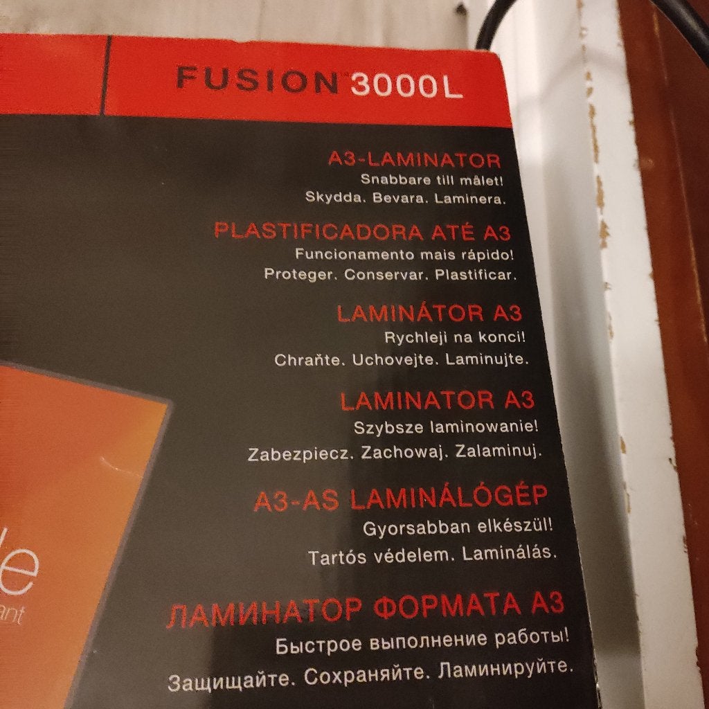 Plastifieuse GBC Fusion 3000L pour format A3, Diversen, Bureau-accessoires, Ophalen, Nieuw