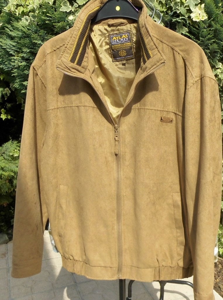 Zeer mooie jas „ATLAS for MEN” Maat: XL, Kleding | Heren, Jassen | Zomer, Ophalen, Bruin, Maat 56/58 (XL), Zo goed als nieuw